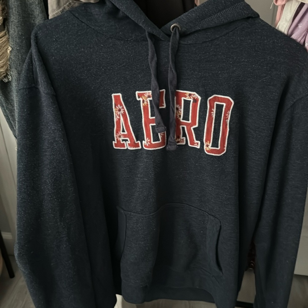 JUNIORS AERO NAVY BLUE PULLOVER HOODIE